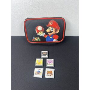 Lot Of 5 Games 3 Nintendo DS & 2 Nintendo 3DS GOOD Condition + Case